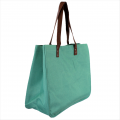 9220- MINT CANVAS TOTE BAG
